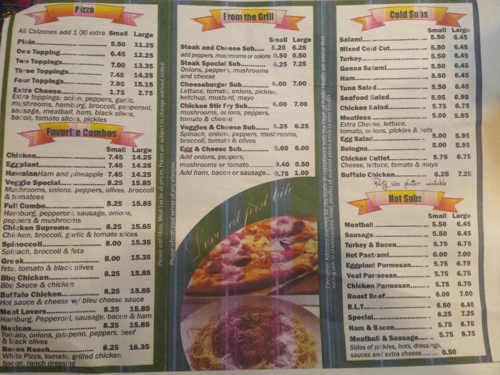 Harry's Famous Pizza Menu image 3