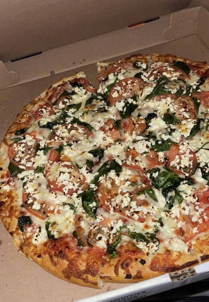 Tomato Spinach and Feta Cheese